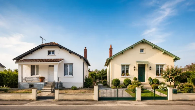 Deux maisons voisines à Montauban illustrant les critères à comparer pour bien estimer la valeur d’un bien immobilier.
